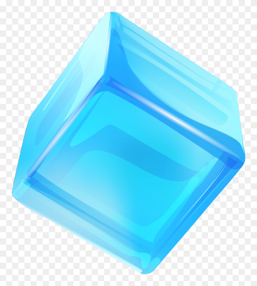 5581x6268 Cubo De Hielo Azul Png Clipart - Cube Clipart