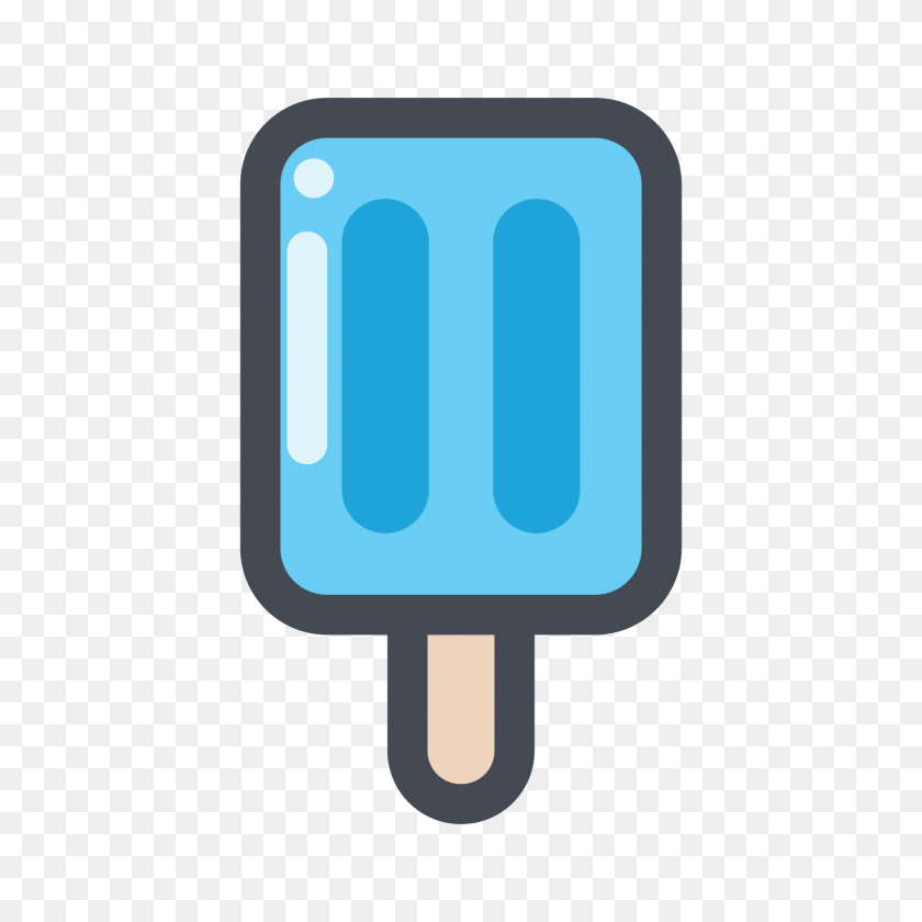 1600x1600 Blue Ice Pop Icon - Ice PNG
