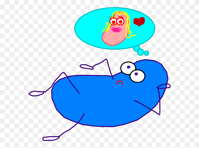 600x563 Blue Jelly Bean Love Clip Arts Download - Clipart Jelly