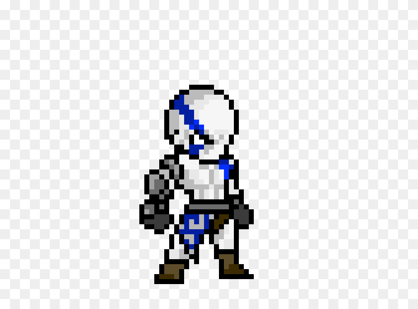 Blue Kratos Pixel Art Maker - Kratos PNG