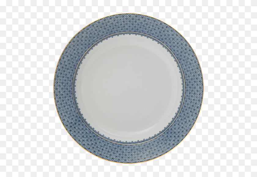 1507x1000 Blue Lace Rim Soup Plate - Lace Circle PNG