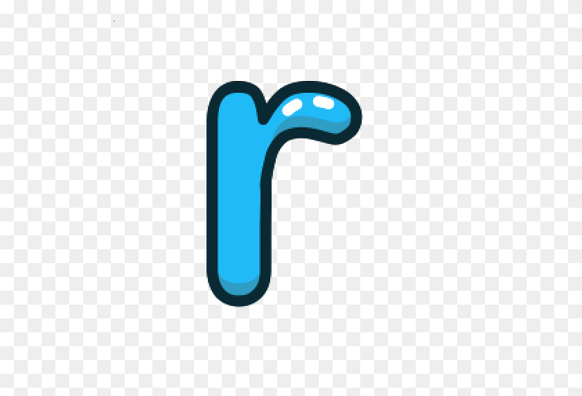 512x512 Blue Letter Lowercase R - Letter R PNG