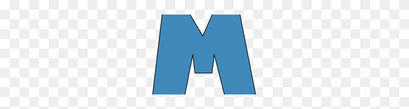 220x165 Blue Letter M Blue Alphabet Letter M Clip Art Blue Alphabet Letter - Clipart Alphabet Letters