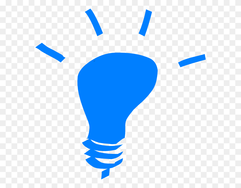 594x596 Blue Light Bulb Clip Art - Lightbulb Clipart PNG