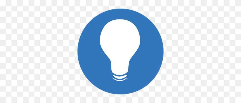 300x300 Blue Light Bulb Png, Clip Art For Web - Lightbulb Clipart PNG