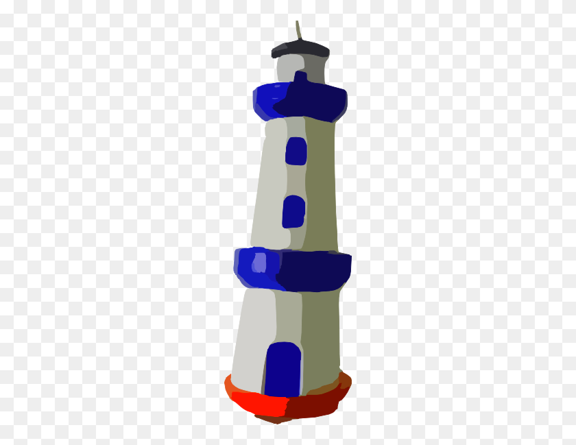 186x589 Blue Lighthouse Clip Arts Download - Lighthouse Clipart Free