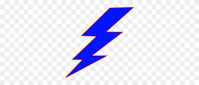 288x299 Blue Lightning Bolt Clip Art - Blue Lightning PNG
