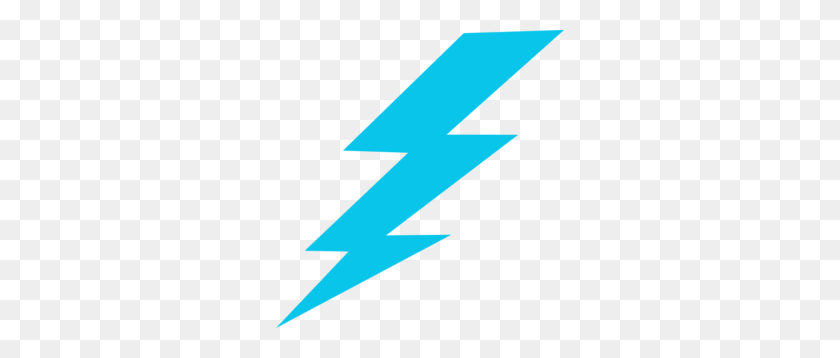 288x298 Blue Lightning Bolt Clip Art - Lightning PNG