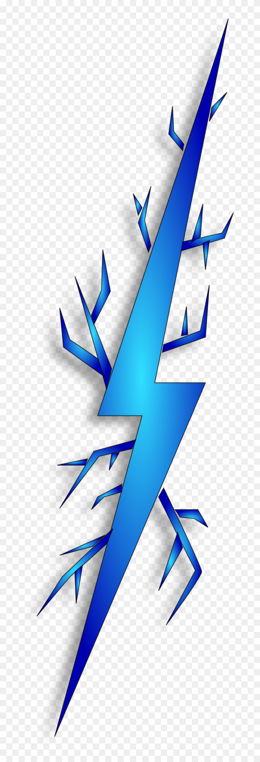 728x2400 Blue Lightning Bolt Clipart, Explore Pictures - Lighting Bolt Clip Art