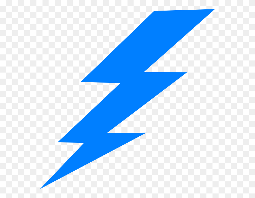 576x595 Blue Lightning Bolt Clipart Thunderstorm Clipart Lightning Bolt - Lightning Bolts PNG