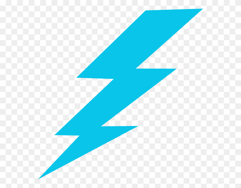 576x595 Blue Lightning Bolt Png, Clip Art For Web - Bolt Clipart