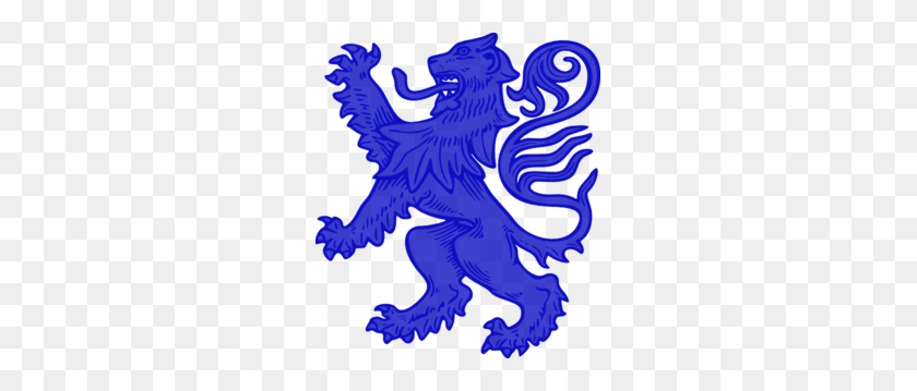 261x299 Blue Lion Clip Art Heraldry Lion, Clip Art And Art - Heraldry Clipart
