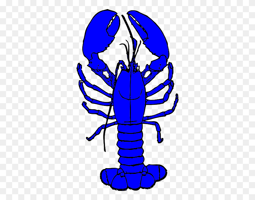 336x599 Blue Lobster Clip Art - Lobster Clipart Free