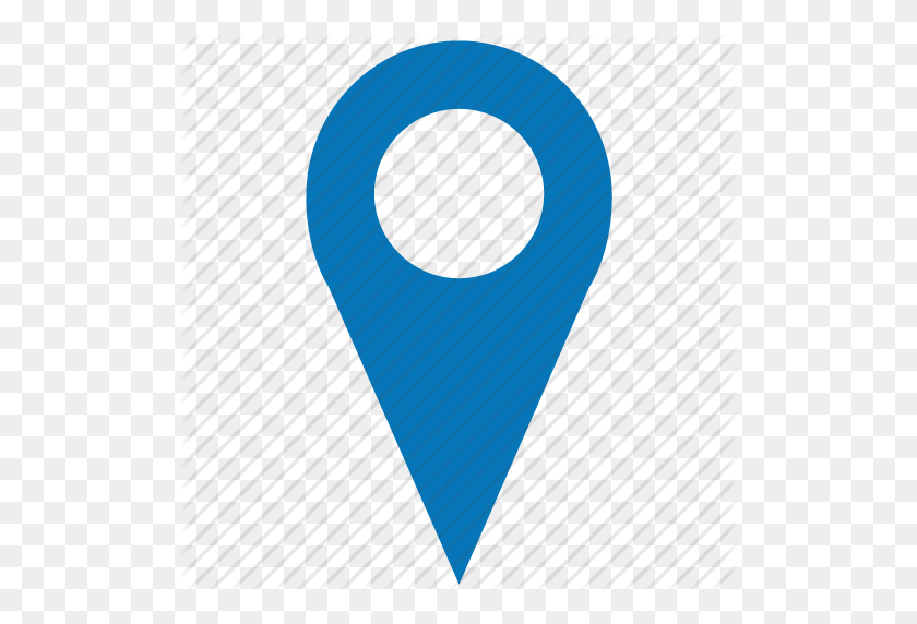 512x512 Azul Icono De Ubicación Marcador De Ubicación Pin Mapa Gps Carewell Atención Urgente - Marcador De Ubicación Png