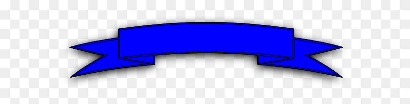 600x153 Blue Logo Banner Clip Art - Blue Banner Clipart
