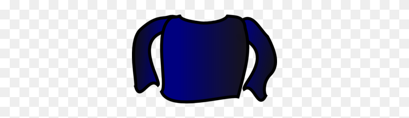 298x183 Blue Long Sleeve Shirt Clip Art - Sleeve Clipart
