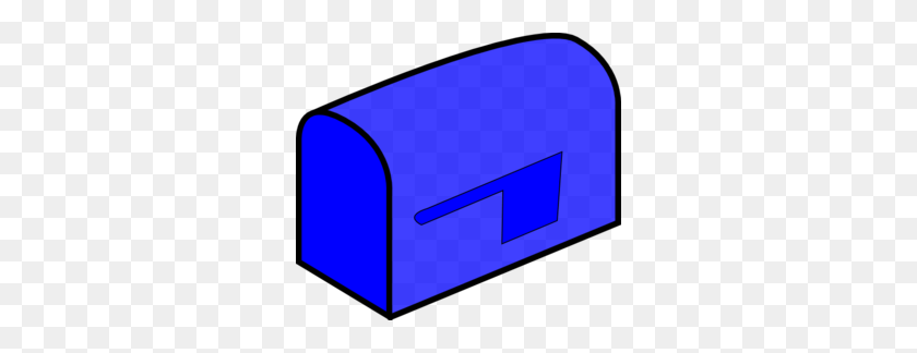 298x264 Blue Mailbox Clip Art - Free Mailbox Clipart