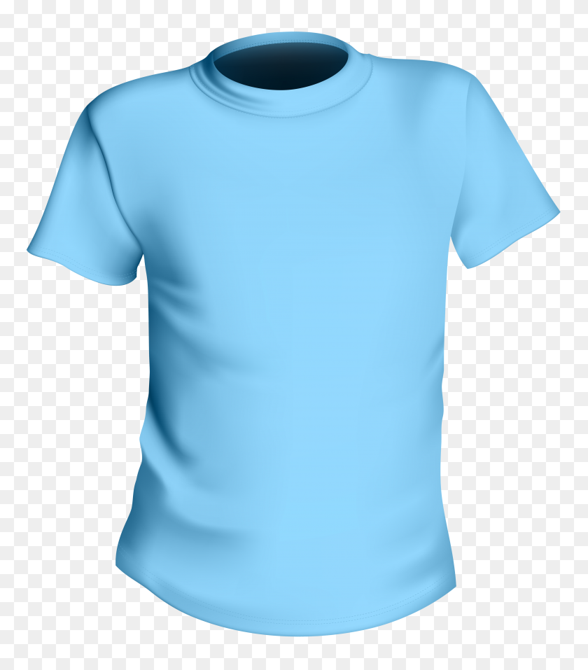 4344x5000 Blue Male Shirt Png Clipart - Shirt Clipart