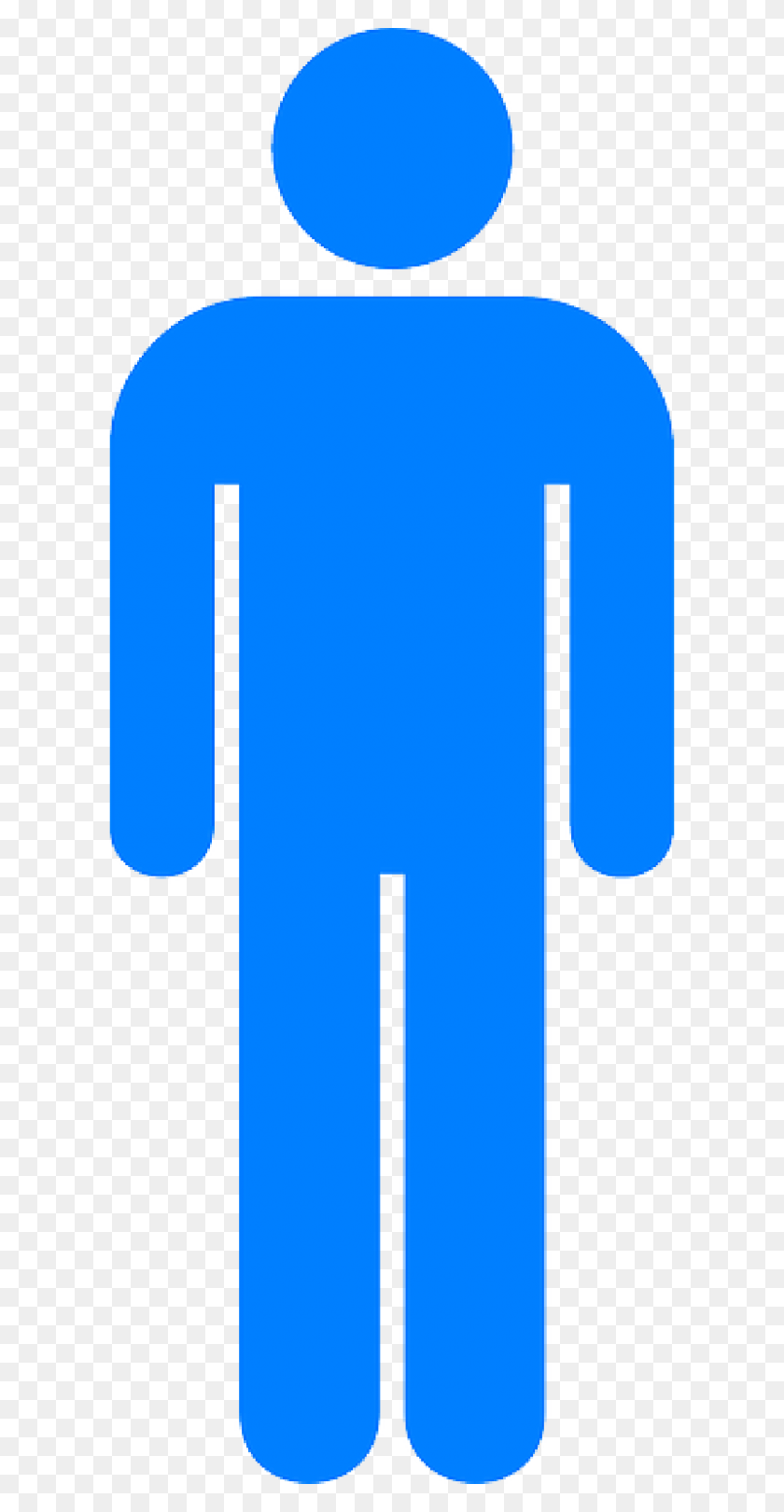 Blue, Man, Toilet - Restroom Sign Clipart - FlyClipart