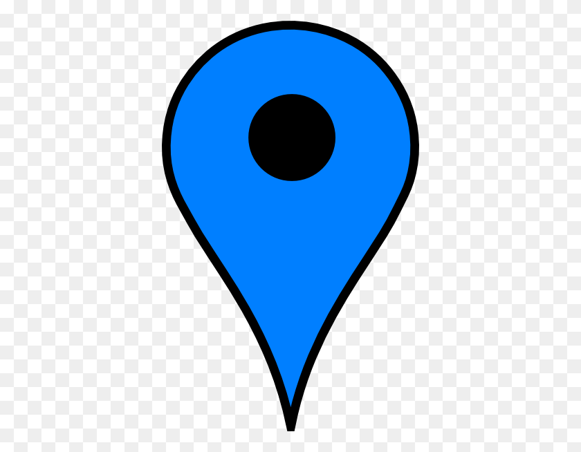 372x594 Blue Map Pin Transparent Png - Map Pin PNG