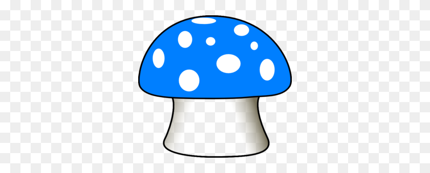 300x279 Blue Mushroom Png, Clip Art For Web - Mushroom Cloud Clipart