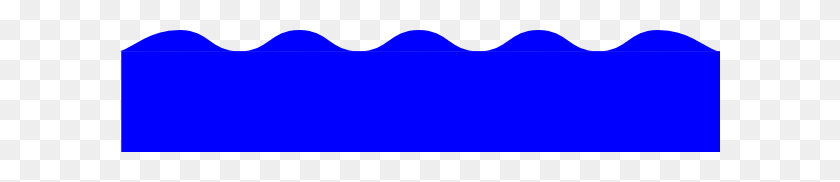 600x122 Blue Ocean Waves Clip Art - Ocean Water Clipart