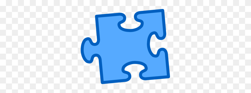 299x252 Blue On Blue Puzzle Piece Png, Clipart For Web - Autismo Pieza Del Rompecabezas Clipart