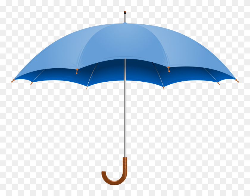 6308x4853 Blue Open Umbrella Png Clipart - Umbrella PNG