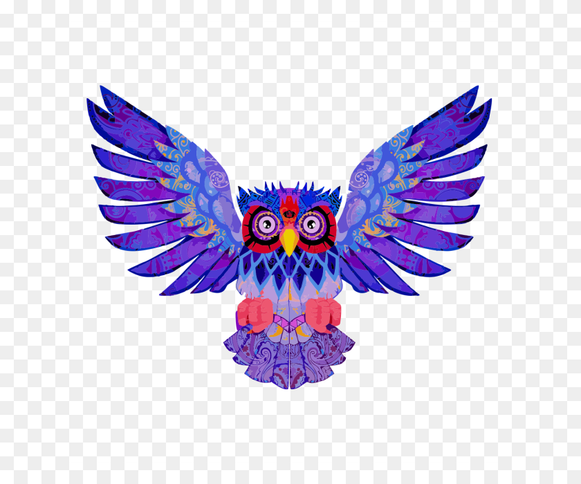 640x640 Blue Owl, Bird, Wing, Fly Png And Vector For Free Download - Owl PNG