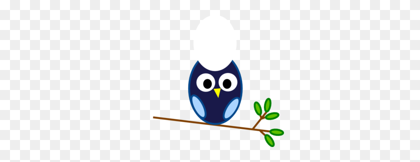 297x264 Blue Owl Branch Clip Art - Branch Clipart Black And White