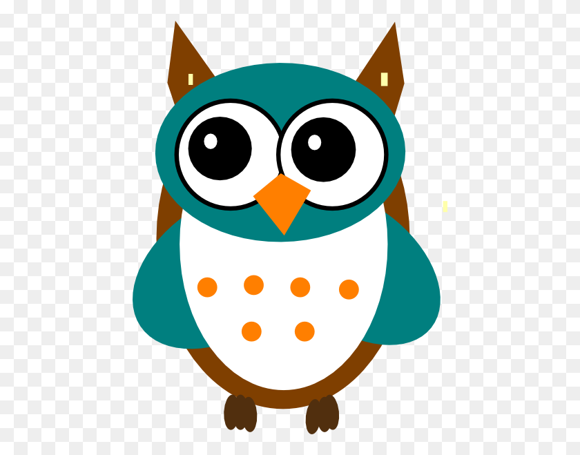 456x599 Blue Owl Clip Art At Vector Clip Art Online - Blue Owl Clipart