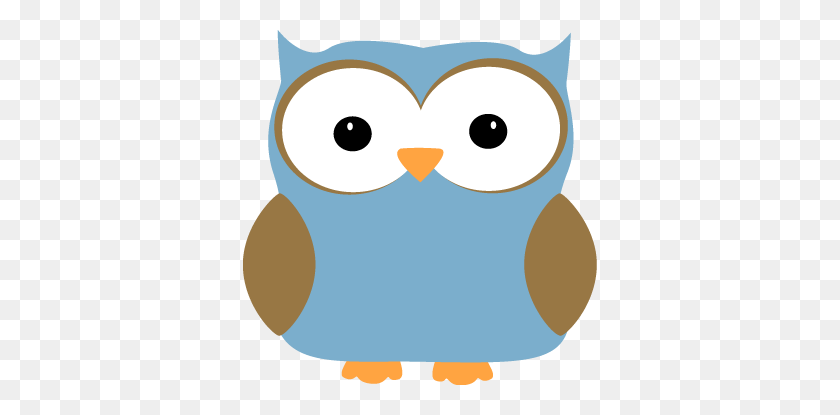354x355 Blue Owl Clipart Clip Art Images - Black Owl Clipart
