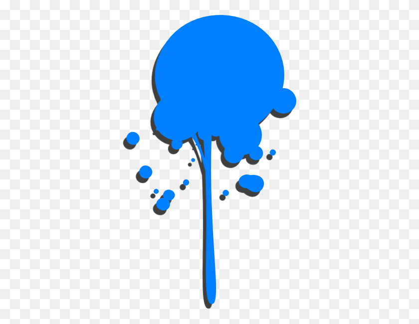 348x590 Blue Paint Drip Clip Art - Paint Drip Clipart