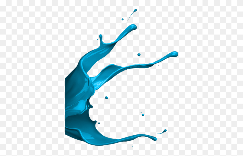 392x482 Blue Paint Splash Png - Blue Paint Splatter PNG