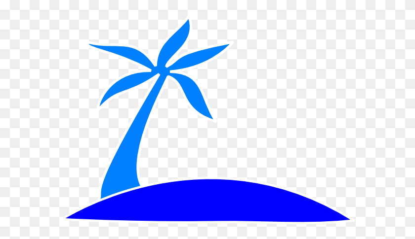 600x425 Blue Palm Tree Png, Clip Art For Web - Tree PNG Clipart