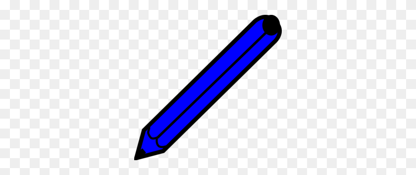 298x294 Blue Pencil Clip Art - Pencil Box Clipart