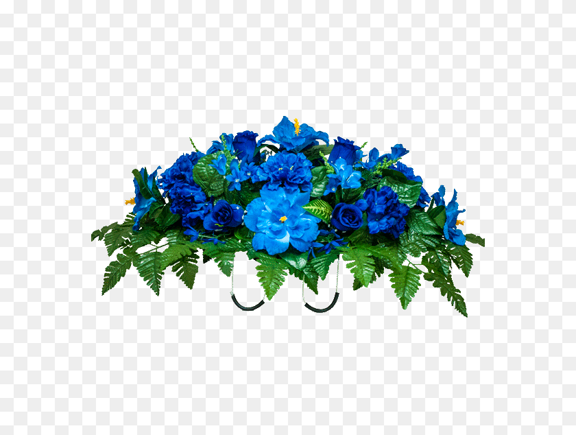 574x574 Blue Peony Rose And Hydrangea - Peony PNG