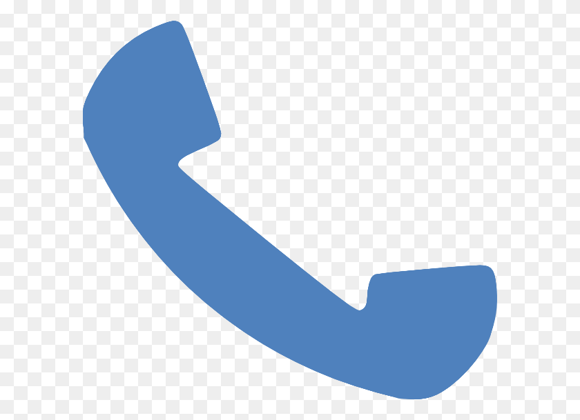 600x549 Синий Телефон Клипарт - Телефон Вектор Png