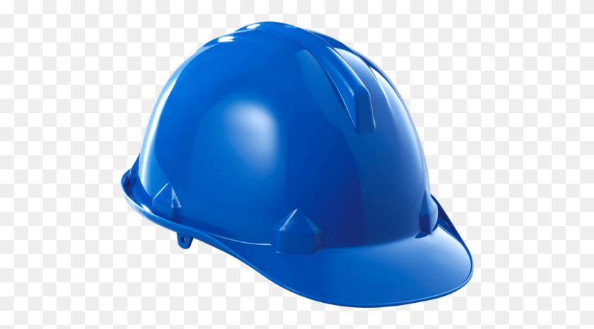 500x406 Cascos De Seguridad De Plástico Azul, Construcción, Id De Pieza Rs - Sombrero De Construcción Png