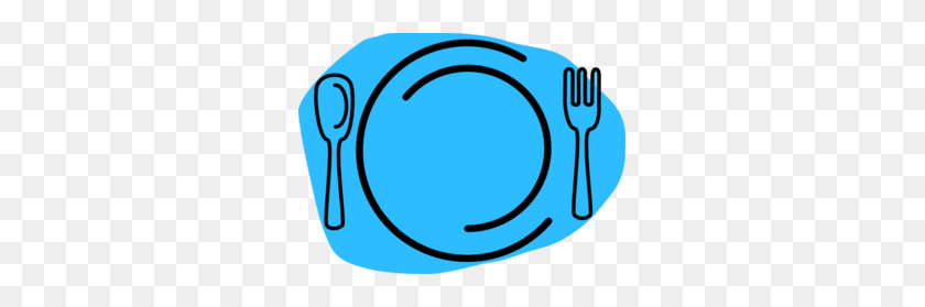 297x219 Blue Plate Cartoon Png, Clip Art For Web - Dinner Plate Clipart