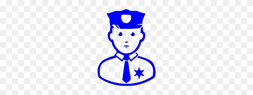 256x256 Значок Голубой Полиции - Значок Полиции Png