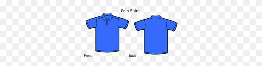 299x153 Imágenes Prediseñadas De La Camisa De Polo Azul - Polo Clipart