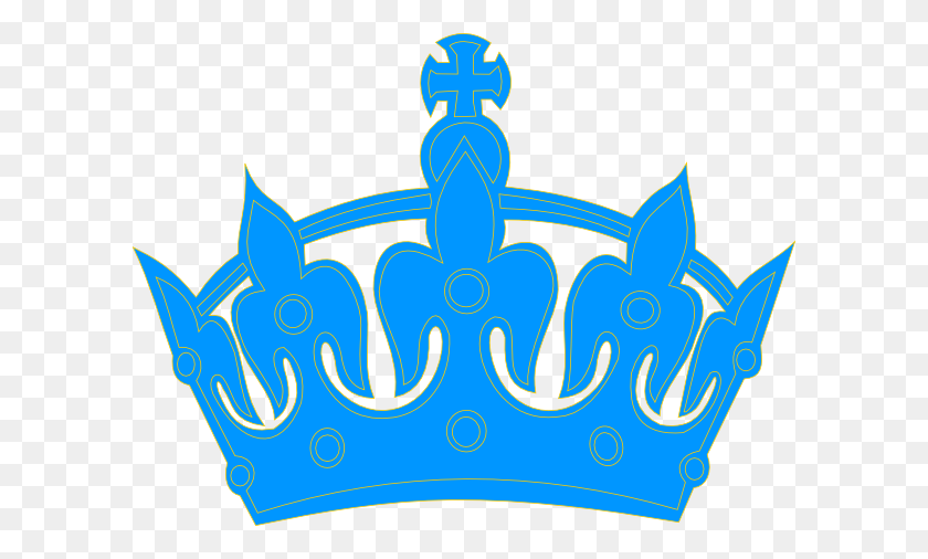 600x446 Синий Принц Корона Клипарт - Принц Корона Png