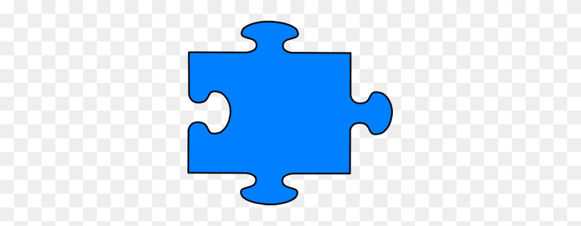297x267 Blue Puzzle Clip Art - Puzzle Clipart