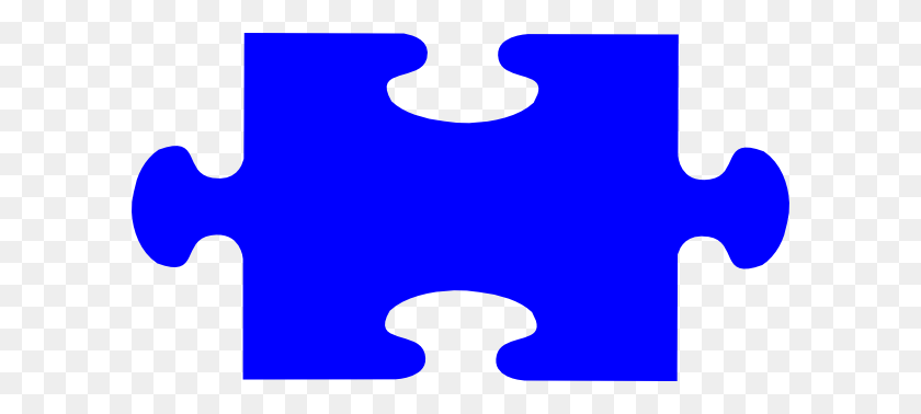 600x318 Blue Puzzle Piece Clip Art - Puzzle Piece Clipart