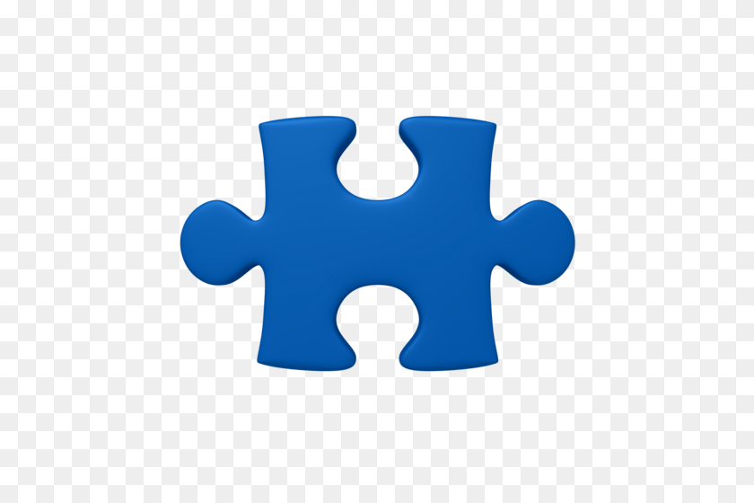 500x500 Blue Puzzle Piece Png - Puzzle Piece PNG