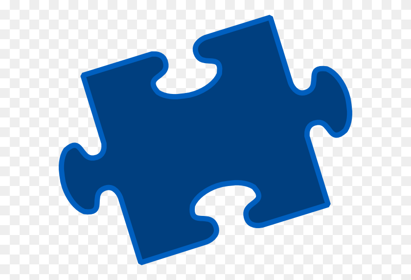 600x512 Blue Puzzle Pieces Clip Art - Puzzle PNG
