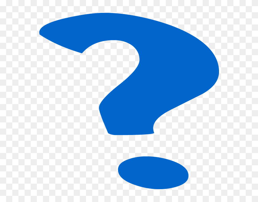 600x600 Blue Question Mark - Question Mark PNG