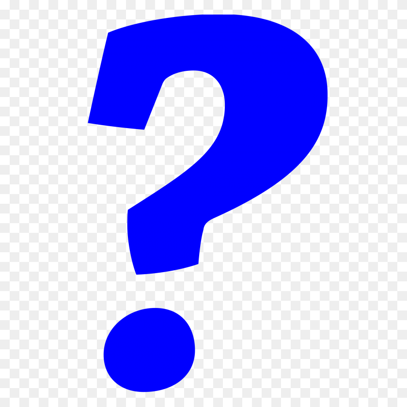 2000x2000 Blue Question Mark - Question Marks PNG