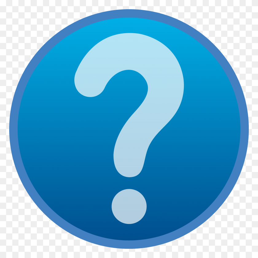 4767x4767 Blue Question Mark Icon - We Need Your Help Clipart